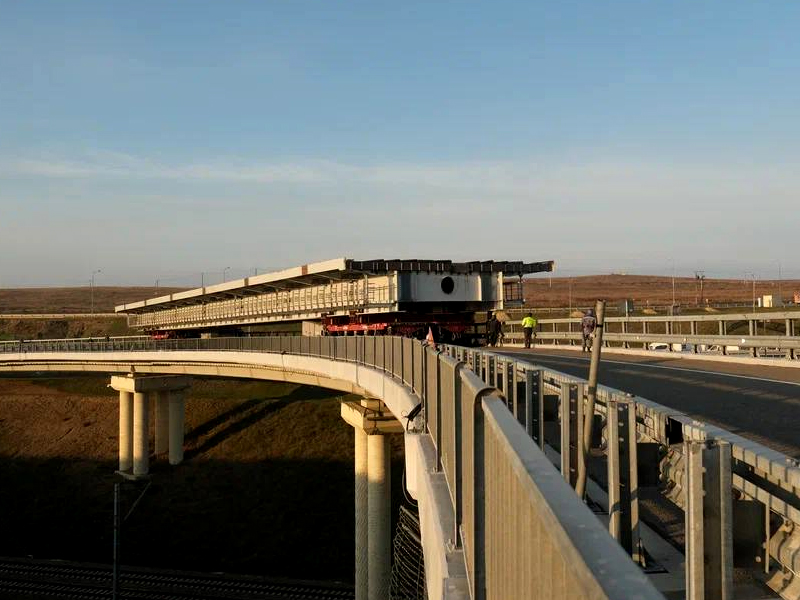 Начался монтаж первого пролета на Крымском мосту